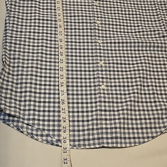 RODD GUNN Sports fit Check Long Sleeve Button Front Blue Sports Fit Shirt Men L - Picture 5 of 9